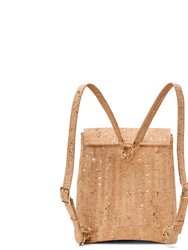 Gemma Backpack Purse - Gold Cork