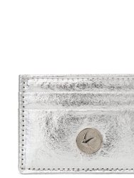 Mia Card Case - Silver Pinatex - Metallic Silver Pinatex