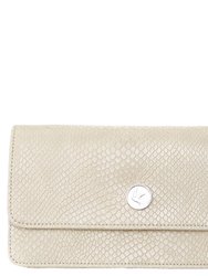 Sara Chain Wallet Purse - Cream - Cream