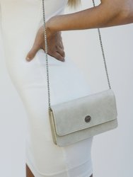 Sara Chain Wallet Purse - Cream