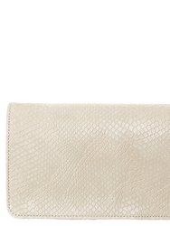 Sara Chain Wallet Purse - Cream