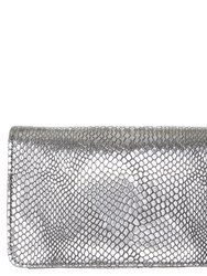 Sara Chain Wallet Purse - Silver