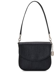 Tashi Bag - Black Metallic Pinatex