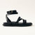 Betina Black Vegan Leather Sandals