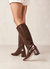 Chalk Alli Brown Vegan Leather Boots