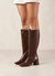 Chalk Alli Brown Vegan Leather Boots