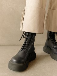 Gouache Vegan Leather Boots - Black