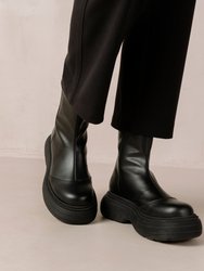 Ink Vegan Leather Boots