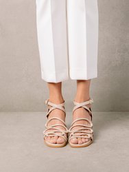 Mick Vegan Leather Sandals - Tahini Beige