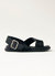 Rhys Vegan Leather Sandals - Black