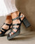 Rollers Black Sandals