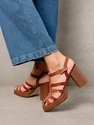 Rollers Caramel Sandals