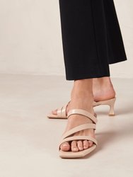 Sonny Lucid Tahini Beige Vegan Leather Sandals