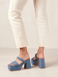 Viviana Denim Blue Denim Sandals - denim blue