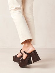 Viviana Lucid Tahini Beige Vegan Leather Sandals
