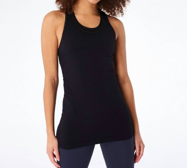 Athlete Seamless Workout Tank In Black - Black