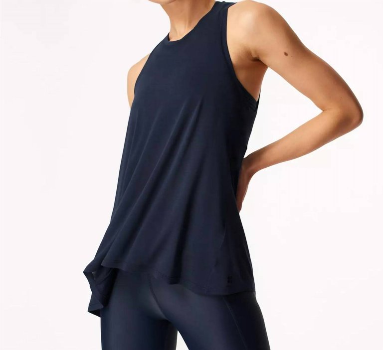 Easy Peazy Tank In Navy Blue - Navy Blue