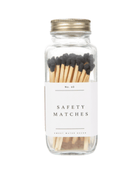 3.75" Safety Black Matches, 60 Count