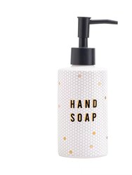 8.5oz Tile Hand Soap Dispenser - White