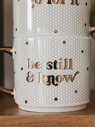 Be Still And Know Tile Coffee Mug