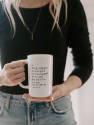 Be Strong and Courageous Tall Coffee Mug