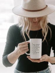 Be Strong and Courageous Tall Coffee Mug