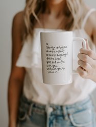 Be Strong and Courageous Tall Coffee Mug