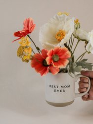 Best Mom Ever Stoneware Coffee Mug - Cream