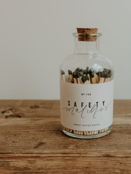 Black Apothecary Safety Matches - Medium Jar (3" matchsticks) 100 Count