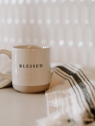 Blessed Stoneware Coffee Mug