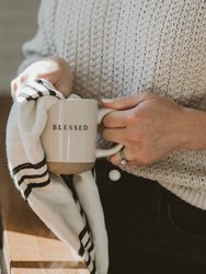 Blessed Stoneware Coffee Mug