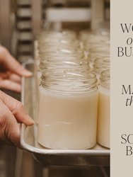 Boy Mom Soy Candle - Clear Jar - 9 oz - Palo Santo Patchouli