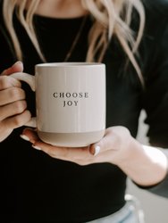 Choose Joy Stoneware Coffee Mug