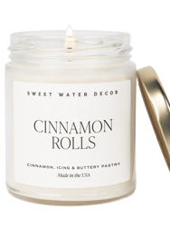 Cinnamon Rolls Soy Candle - Clear Jar - 9 oz