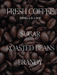 Fresh Coffee Soy Candle - Clear Jar - 9 oz