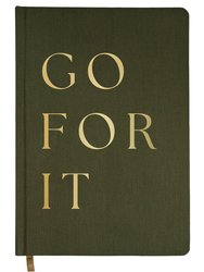 Go For It Fabric Journal - Olive