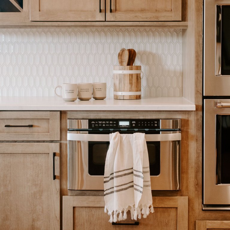 Striped Trim Hand Towel