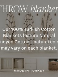 Henley Turkish Throw Blanket - Four Stripe