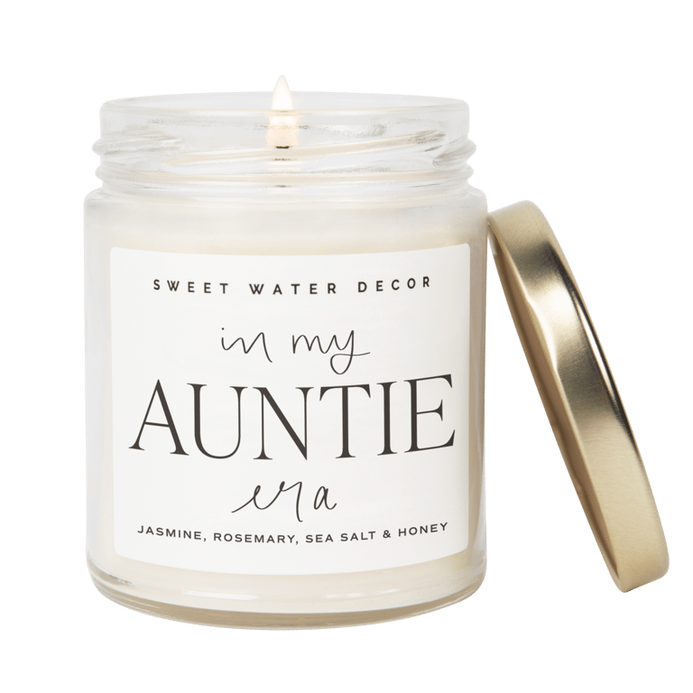In My Auntie Era Soy Candle - Clear Jar - 9 oz (Wildflowers and Salt)