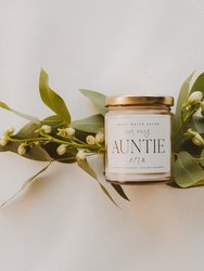 In My Auntie Era Soy Candle - Clear Jar - 9 oz (Wildflowers and Salt)
