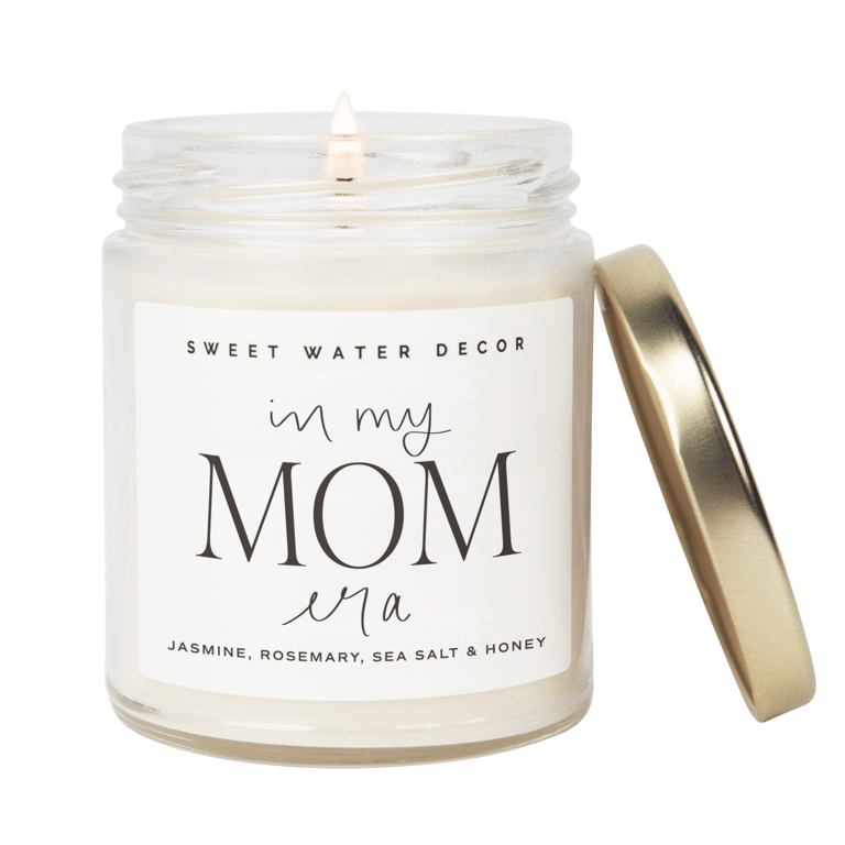 In My Mom Era Soy Candle - Clear Jar - 9 oz (Wildflowers and Salt)