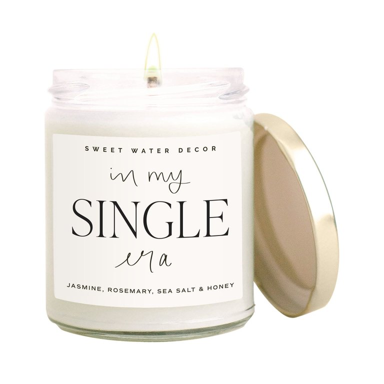 In My Single Era Soy Candle - Clear Jar - 9 oz