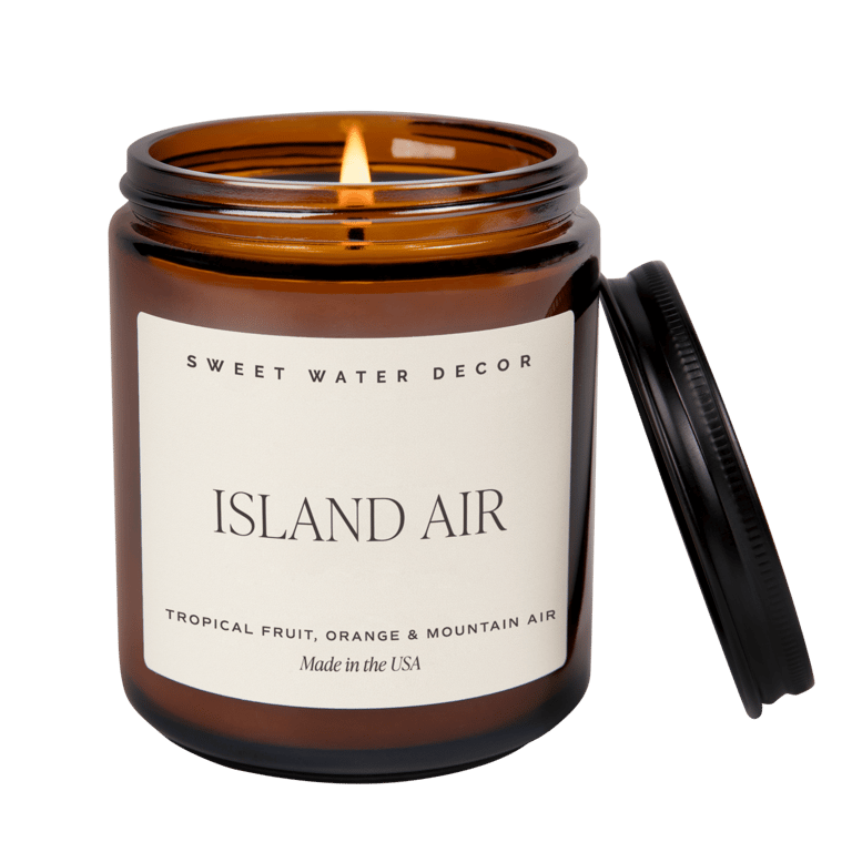 Island Air Soy Candle - Amber Jar - 9 oz