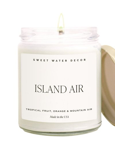 Sweet Water Decor Island Air Soy Candle - Clear Jar - 9 oz product