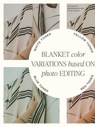 Kate Turkish Throw Blanket - Two Stripe