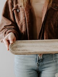 Large Rustic Wood Tray