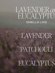 Lavender And Eucalyptus Soy Candle - Clear Jar - 9 oz
