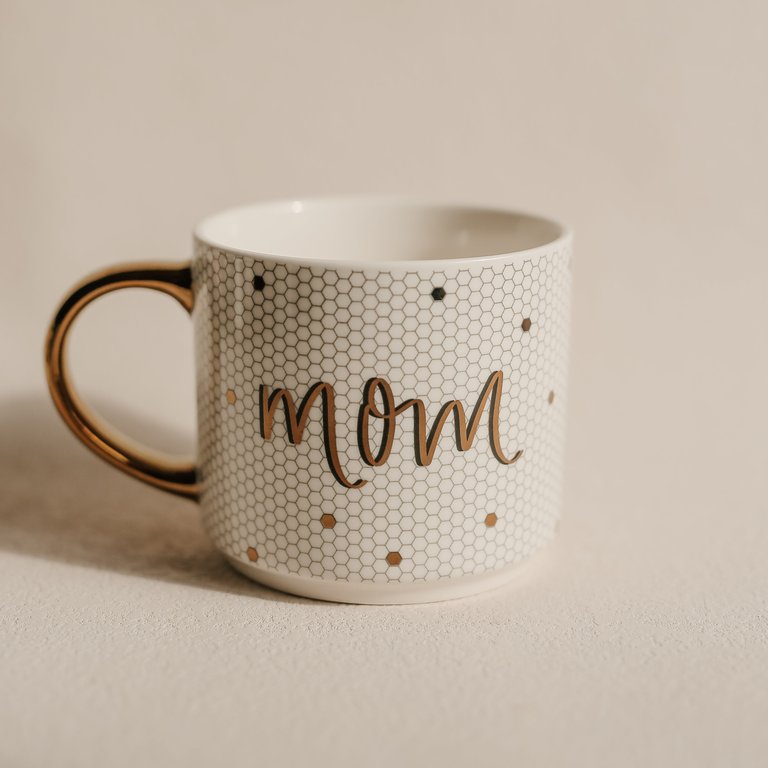 Mom Tile Coffee Mug - White