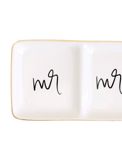 Sweet Water Decor Mr and Mrs Jewelry Dish product