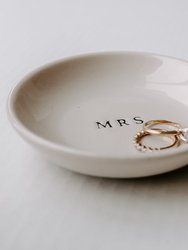 Mrs. Stoneware Jewelry Dish